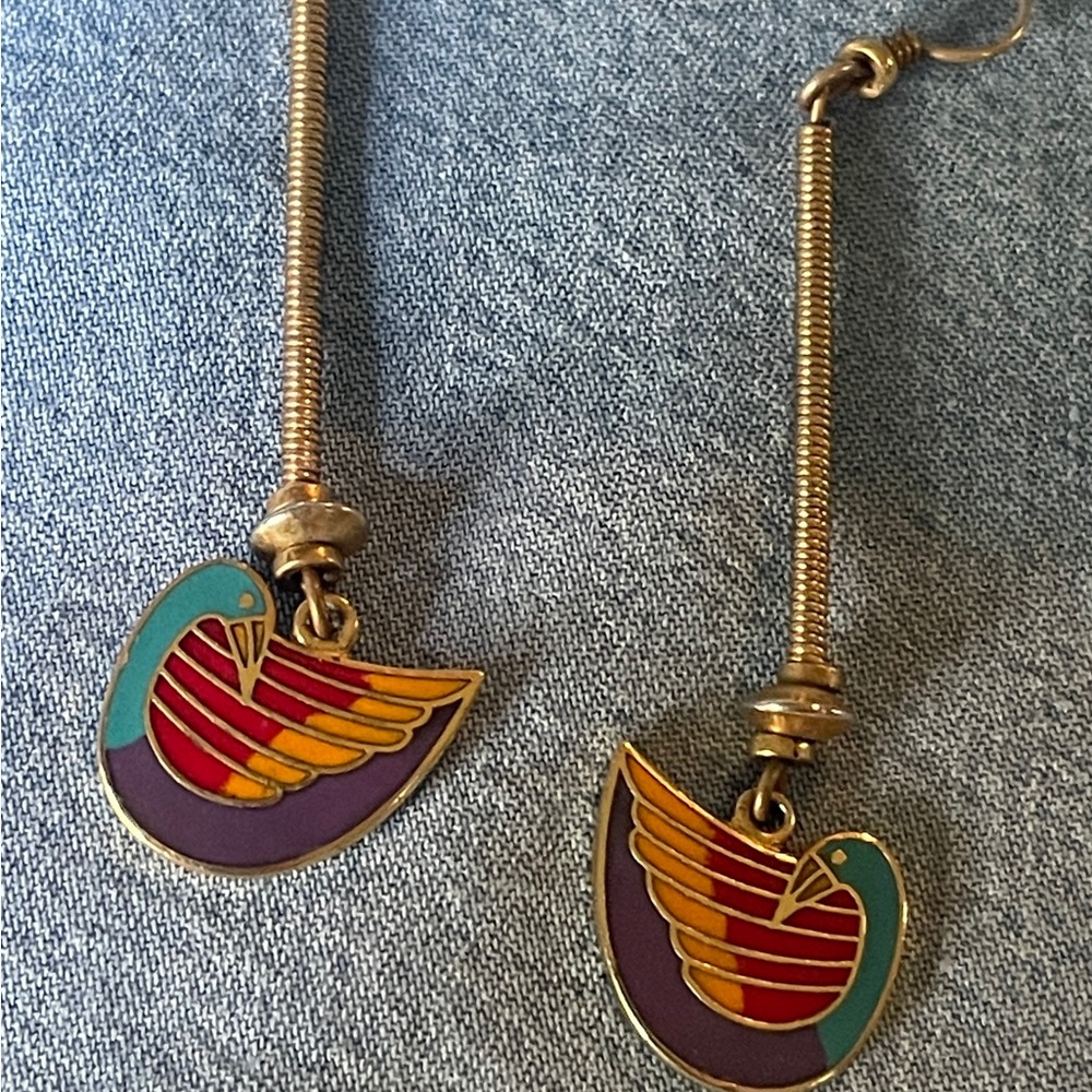 Laurel Birch bird earrings
